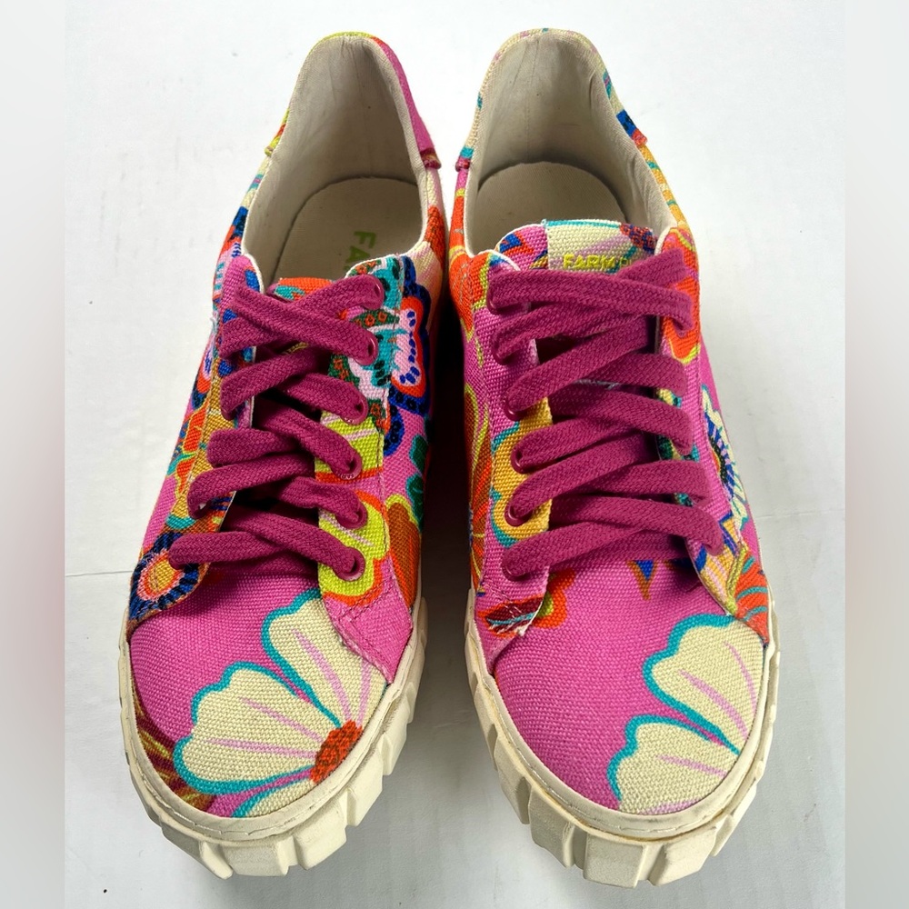 Farm Rio Pink Floral Garden Platform Sneakers - Picture 3 of 11